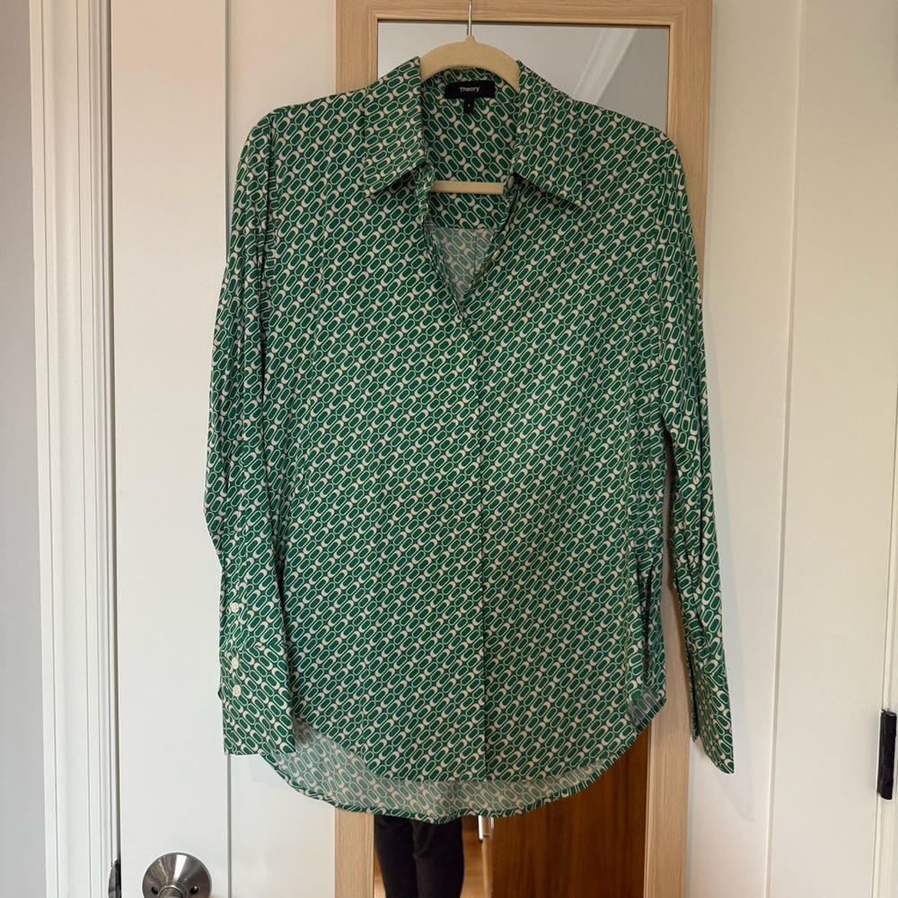 Theory Sunaya Printed Shirt - Picture 4 of 9